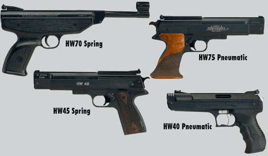 Weihrauch springer and pneumatic pistols At The British Shooting Show