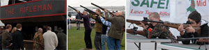 Live Firing .22 Rimfire Range At The British Shooting Show